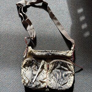 MZ Wallace Mia Snakeskin Print Crossbody‎ Bag